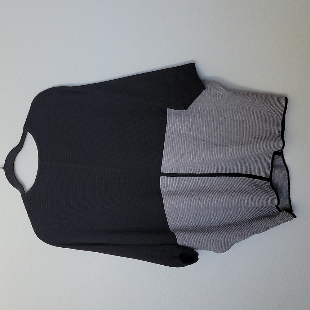 Lane Bryant Casual Office colorblock Ribbed Button Front Cardigan 14/16 - Picture 8 of 9